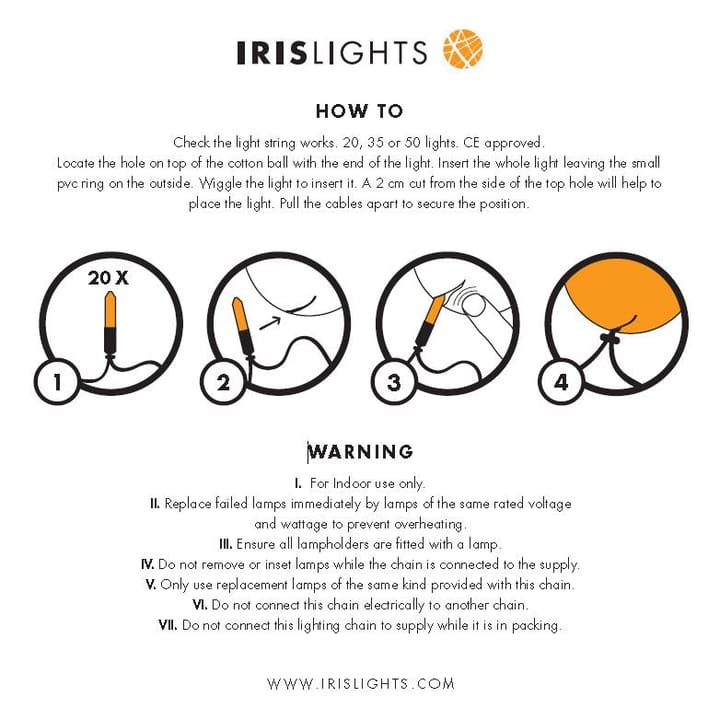 Irislights Spring - 35 balls - Irislights