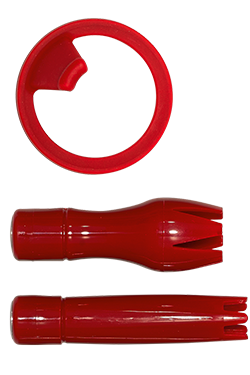 ISi Accessories/Spare part set of 3 pieces Red