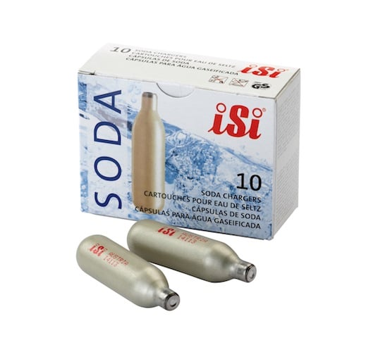 ISi CO2 cartridges for soda siphons 10-pack