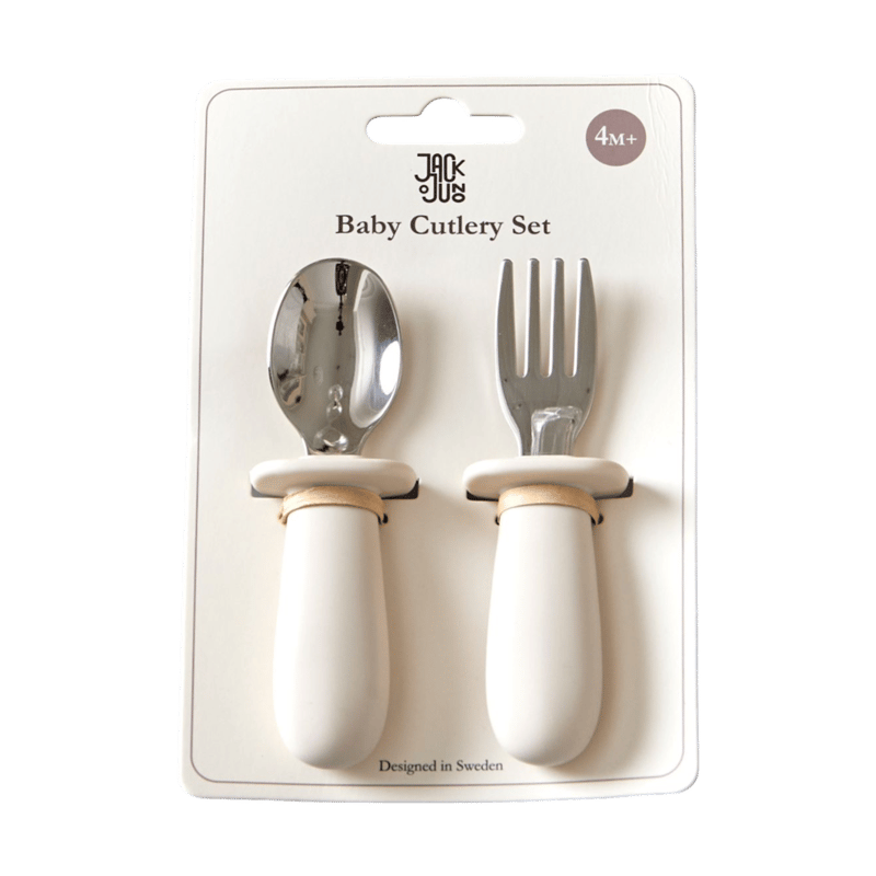 Jack o Juno Baby cutlery set 2 pieces Cream