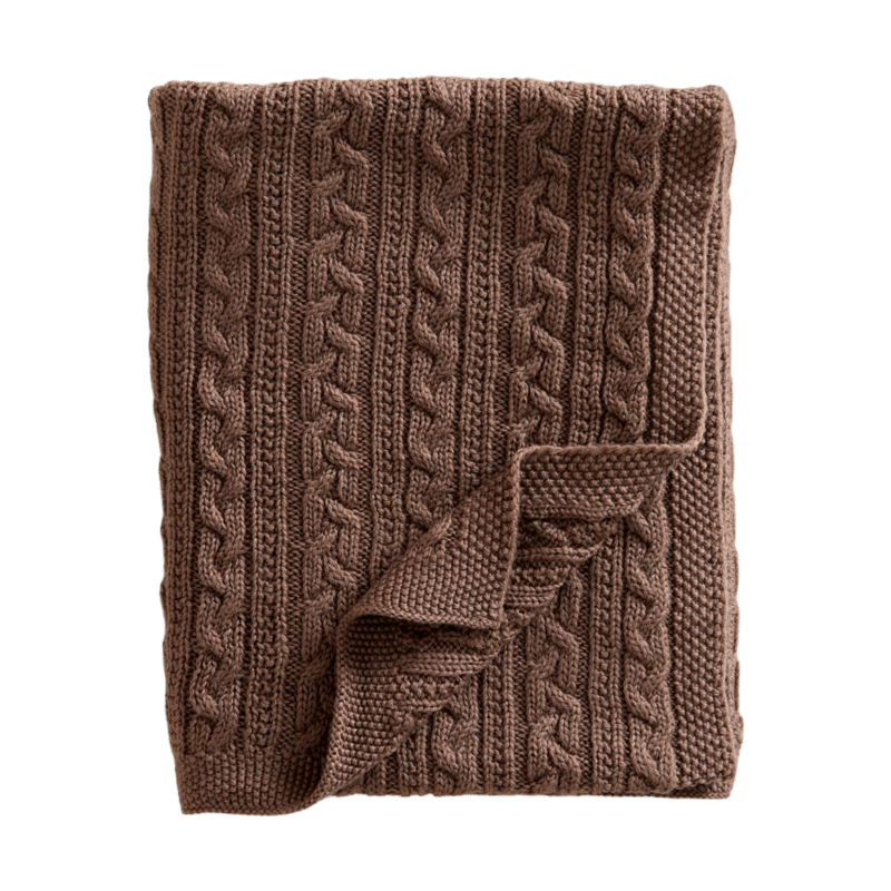 Jack o Juno Knitted merino wool baby blanket 80x100 cm Cookie