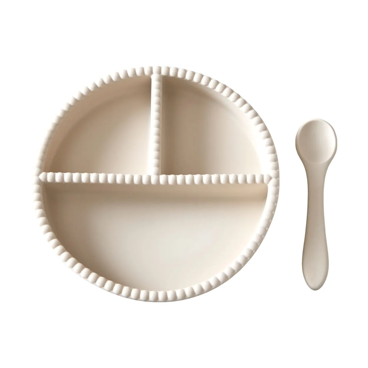 Jack o Juno Little Bubble children's dinner set, 2 pieces Cream