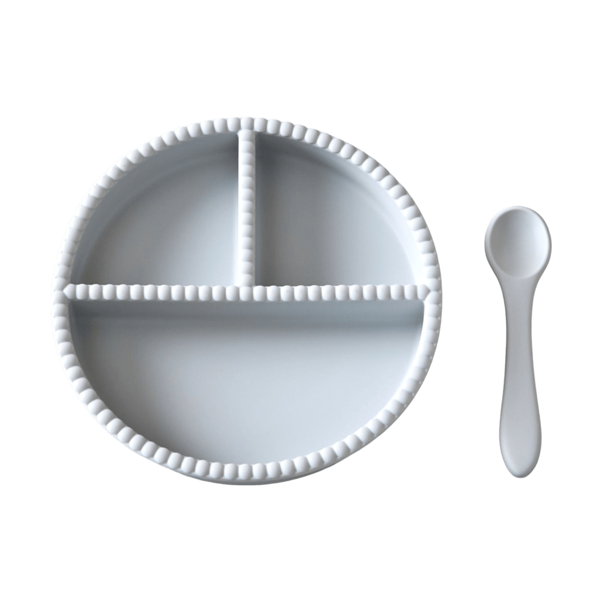 Jack o Juno Little Bubble children's dinner set, 2 pieces Glacier grey