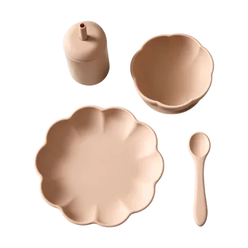 Little Poppy children's dinner set 4 pieces - Oatmeal - Jack o Juno