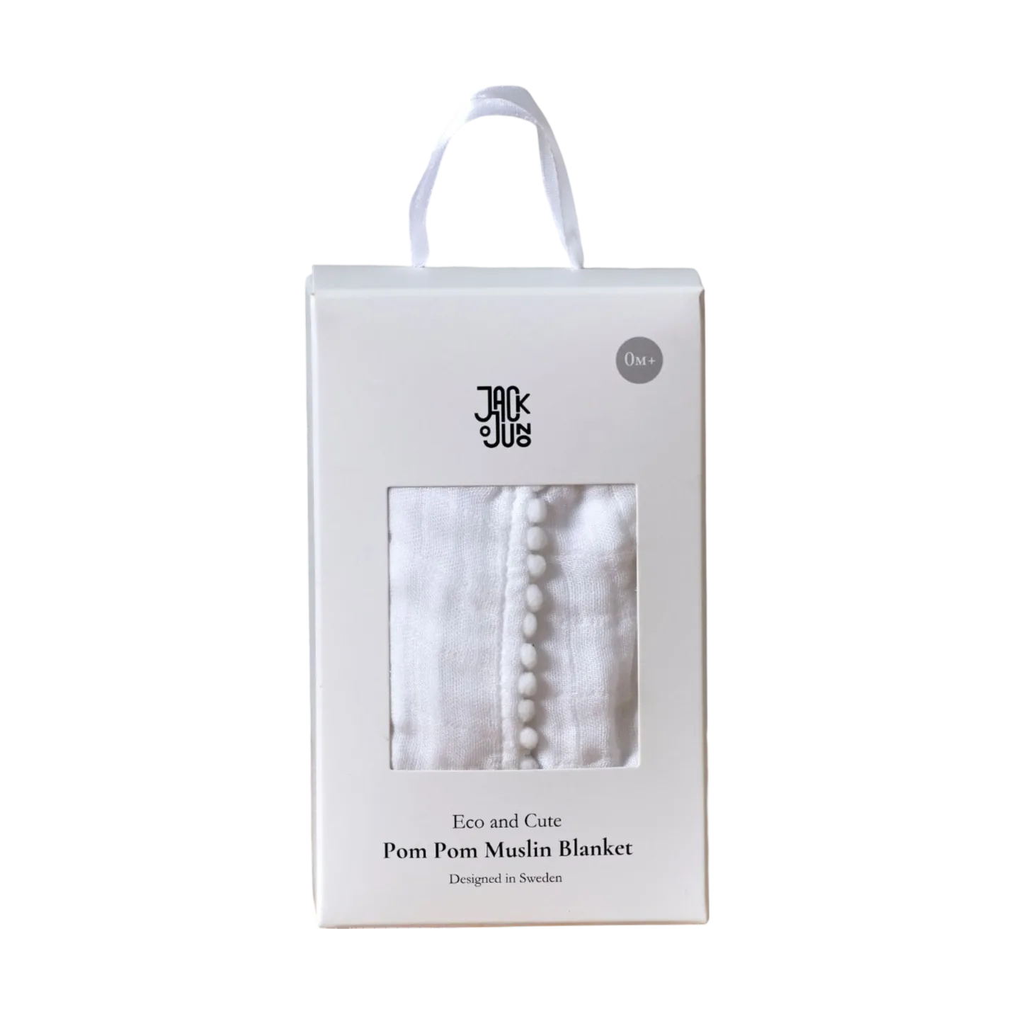 Pom Pom muslin blanket 120x120 cm, Pearl Jack o Juno