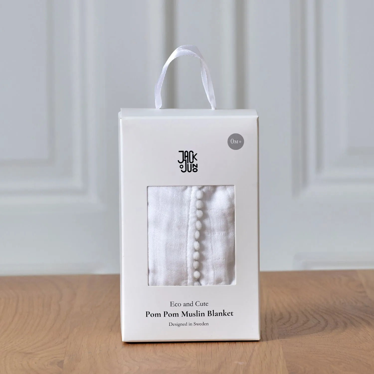 Pom Pom muslin blanket 120x120 cm, Pearl Jack o Juno