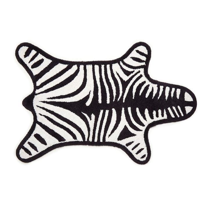 Zebra print bathroom rug - Black - Jonathan Adler