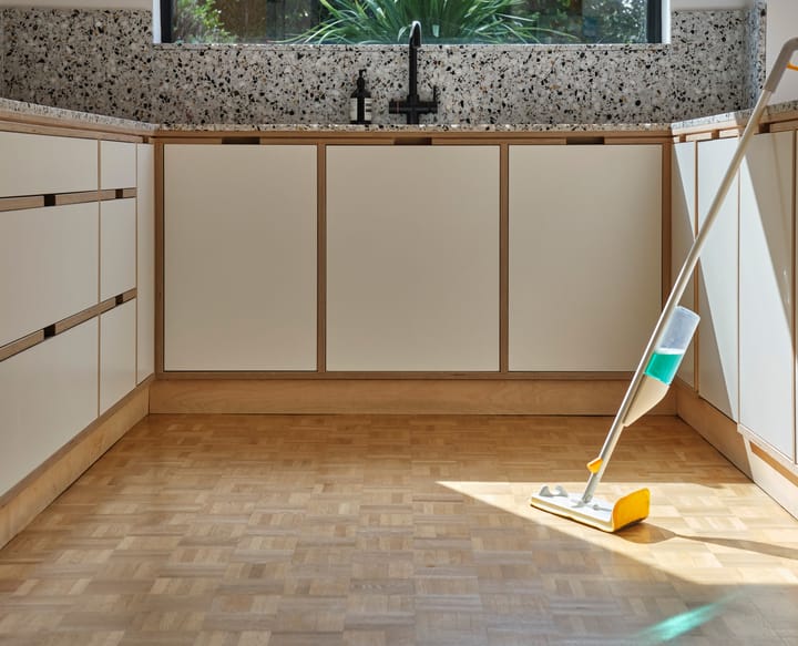 Cleantech 2-in-1 floor mop with scrubber, Light Stone Joseph Joseph