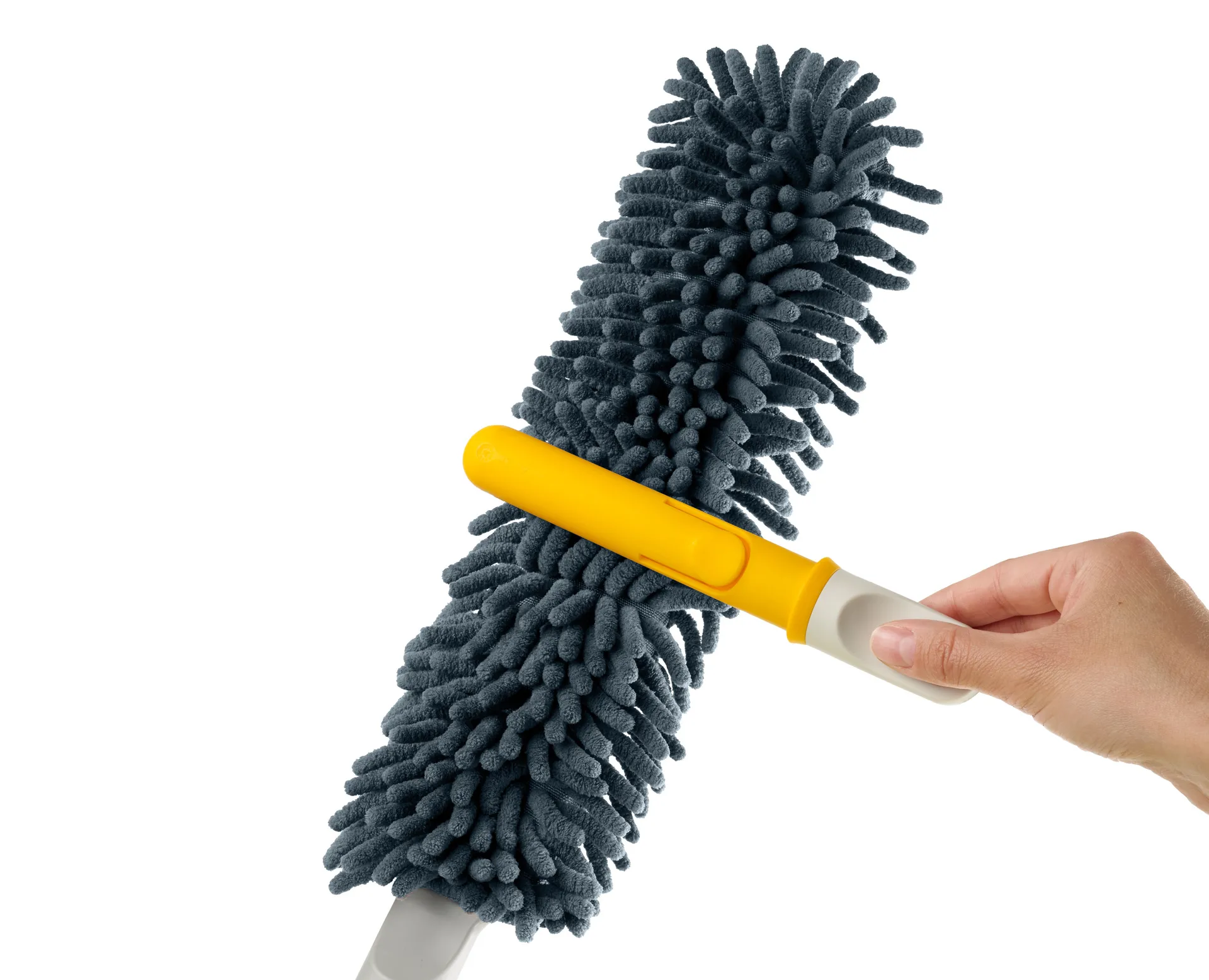 Cleantech 3-in-1 duster with plastic rail, Light Stone Joseph Joseph