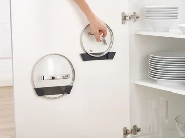 Cupboardstore rack for lids 4 pcs - Grey - Joseph Joseph