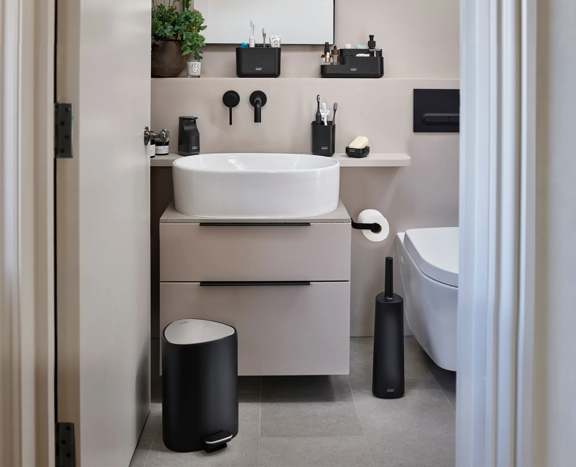 Easystore sink organizer 24.8 cm, Black Joseph Joseph