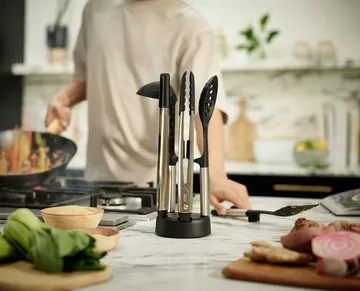 Elevate Fusion Kitchen Utensils and Stand 5 Pieces - Silicone - Joseph Joseph