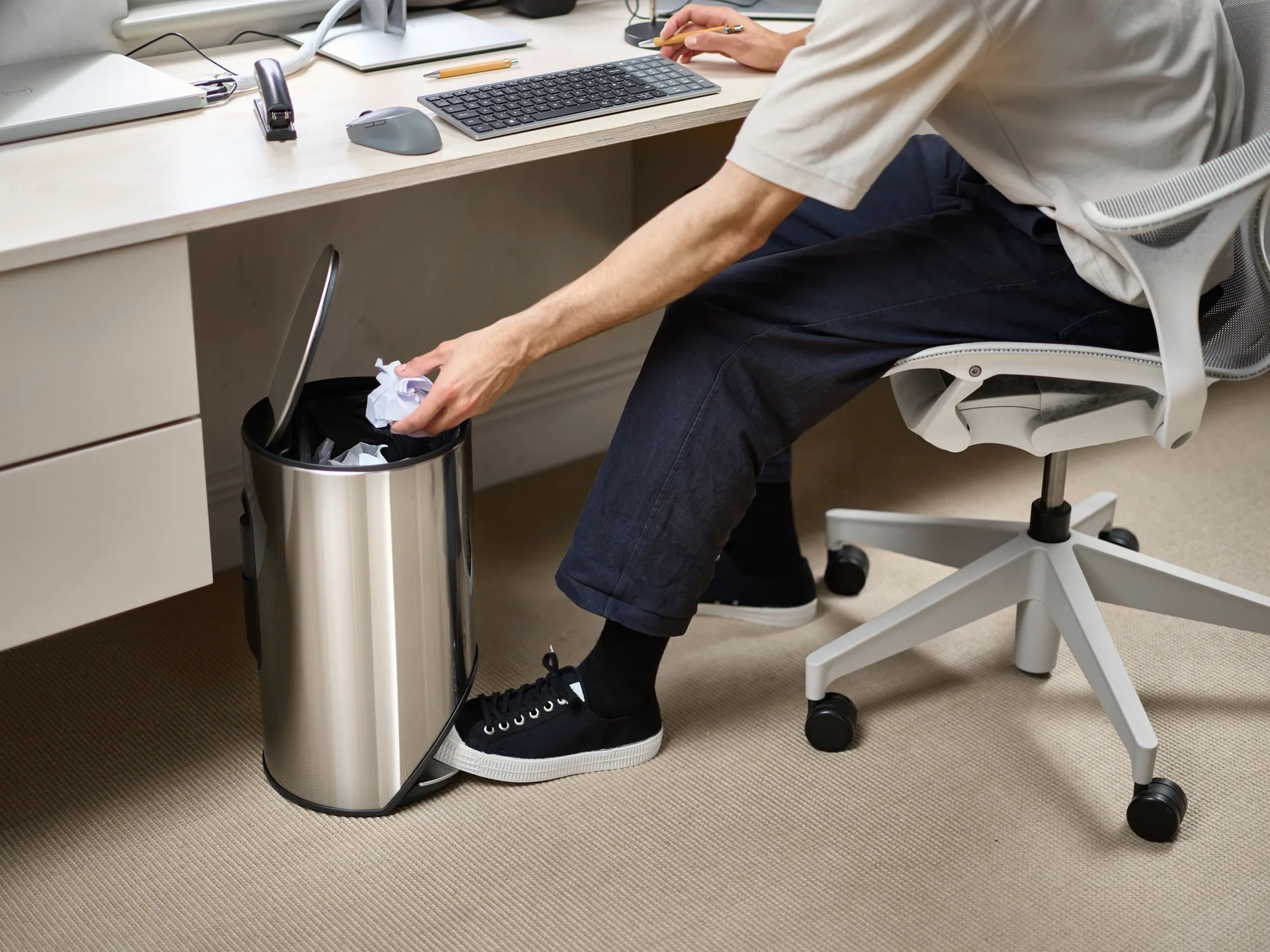 Joseph Joseph Arc pedal bin 10 L, Stainless steel Joseph Joseph