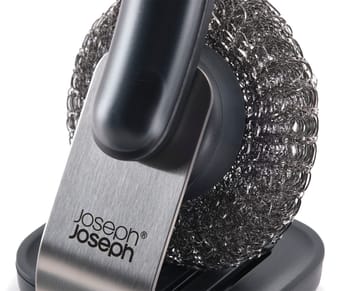 Joseph Joseph Sinktech dish brush steel stand - Clear - Joseph Joseph