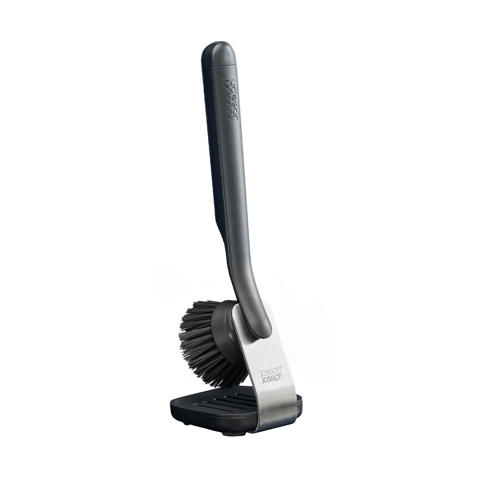 Joseph Joseph Sinktech dish brush steel stand, Grey Joseph Joseph