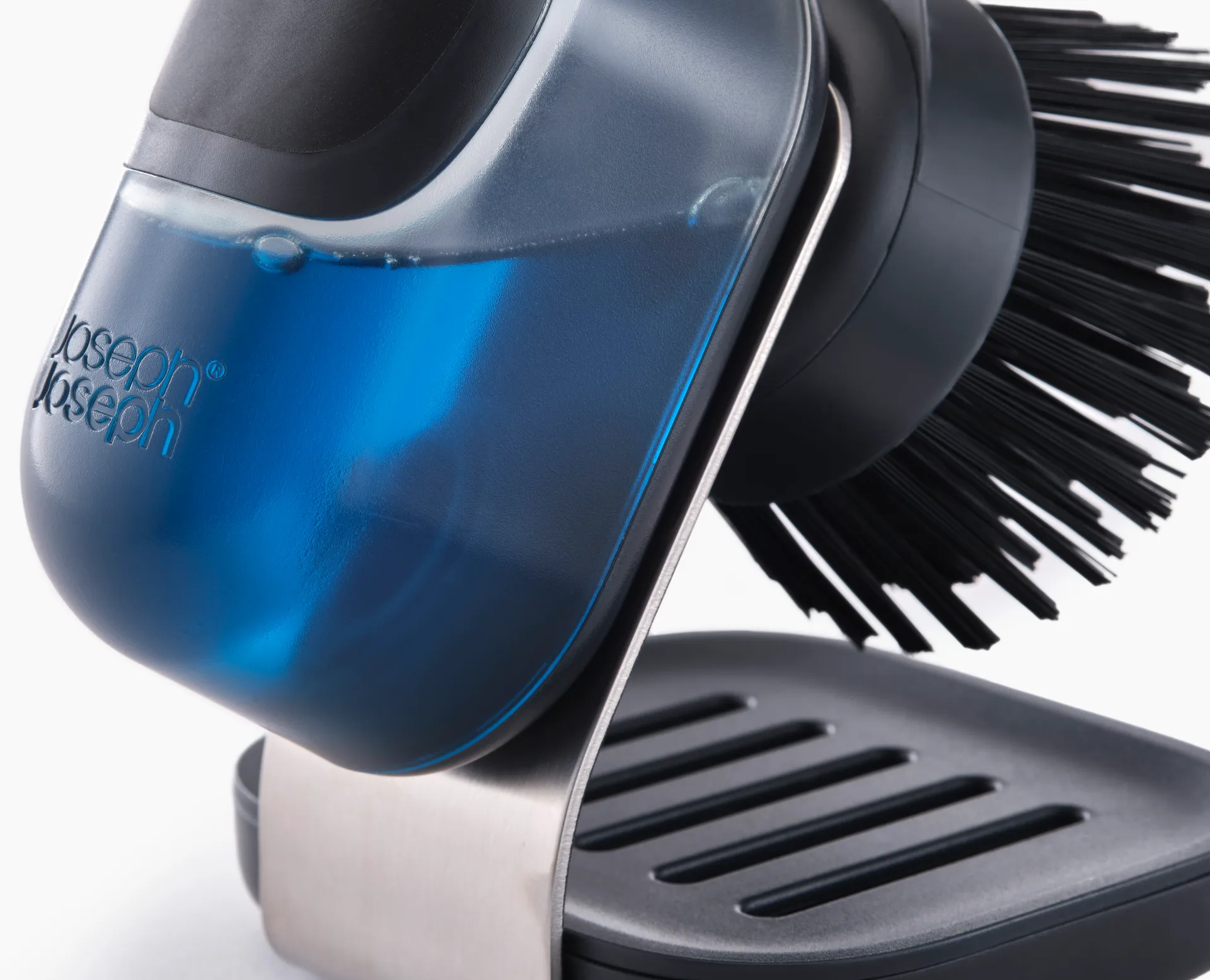 Joseph Joseph Sinktech hand dish brush with stand, Clear Joseph Joseph