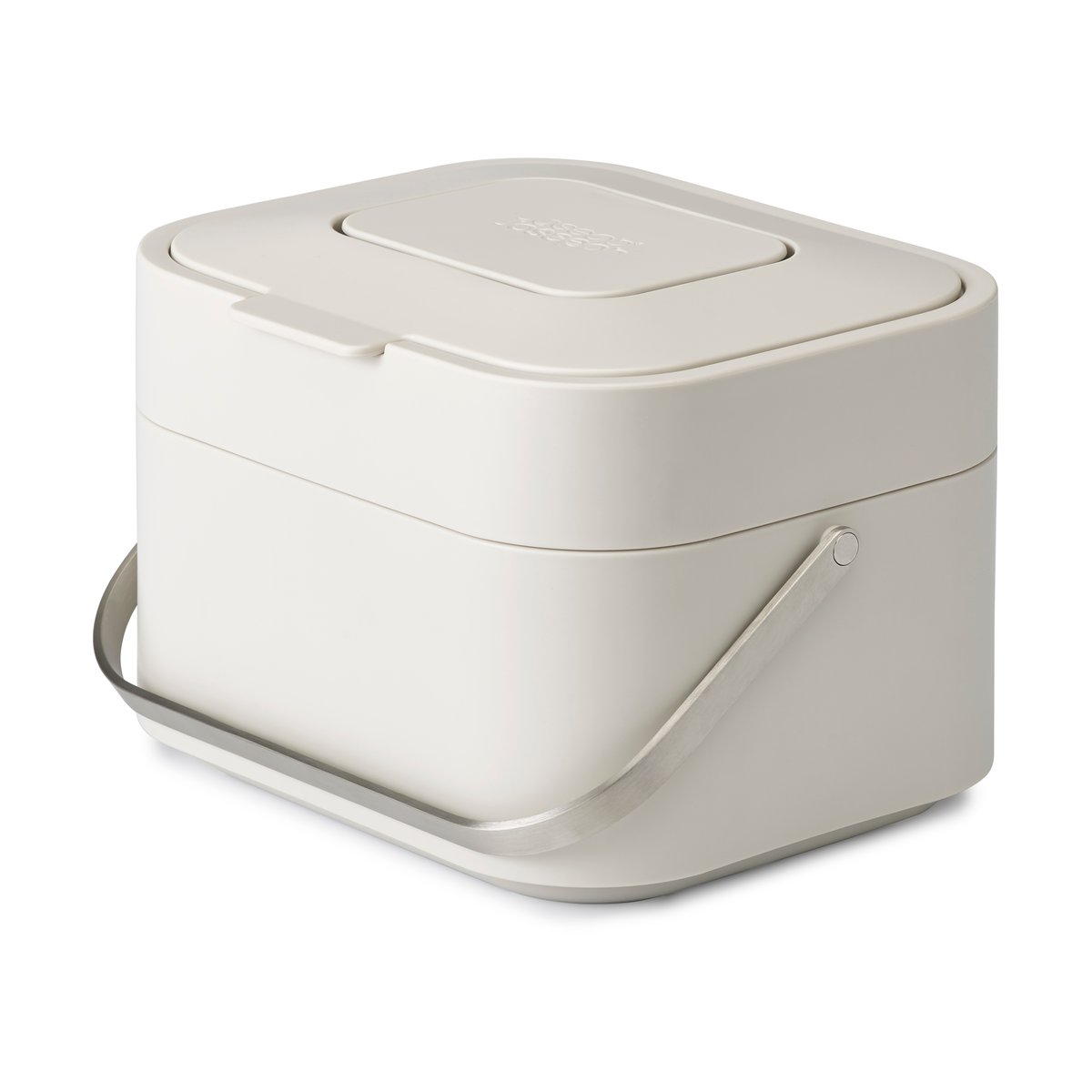 Joseph Joseph Stack 4 food waste bin Stone | Scandinavian Design | Pedal bins | Beige