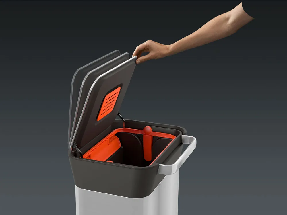 Joseph Joseph Titan trash compactor pedal bin 30 L, Stainless steel Joseph Joseph