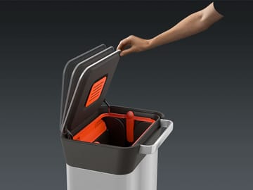 Joseph Joseph Titan trash compactor pedal bin 30 L - Stainless steel - Joseph Joseph