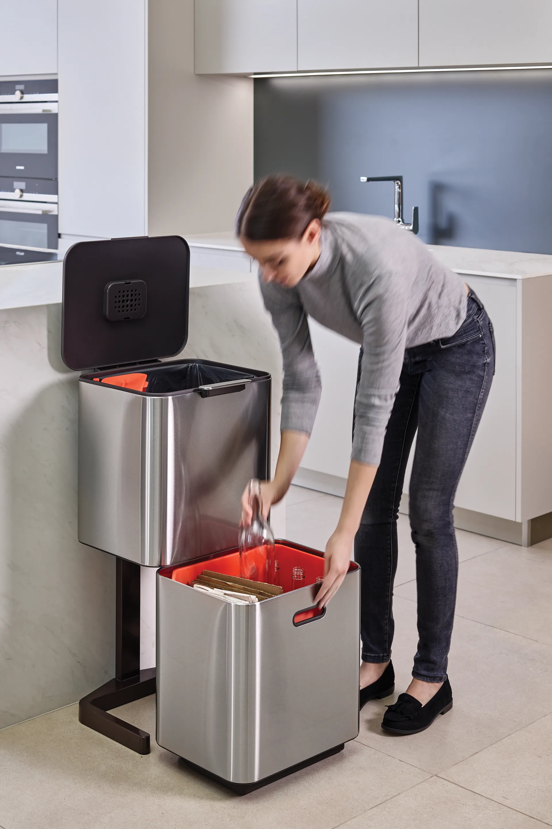 Joseph Joseph Totem Max trash bin 60 L, Stainless steel Joseph Joseph