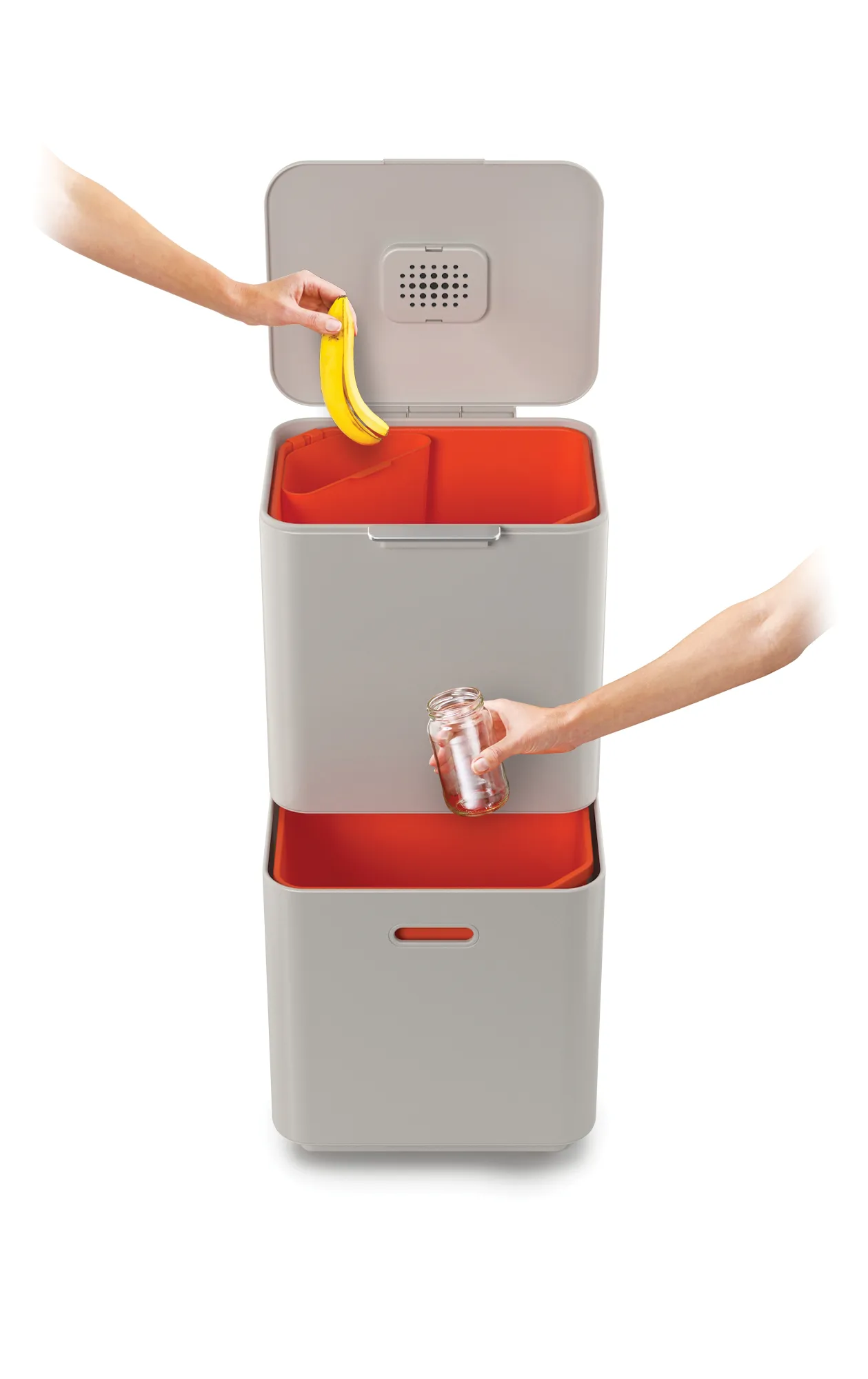 Joseph Joseph Totem Max trash bin 60 L, Stone Joseph Joseph