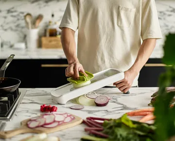 Multi grip mandolin 42 cm - White - Joseph Joseph