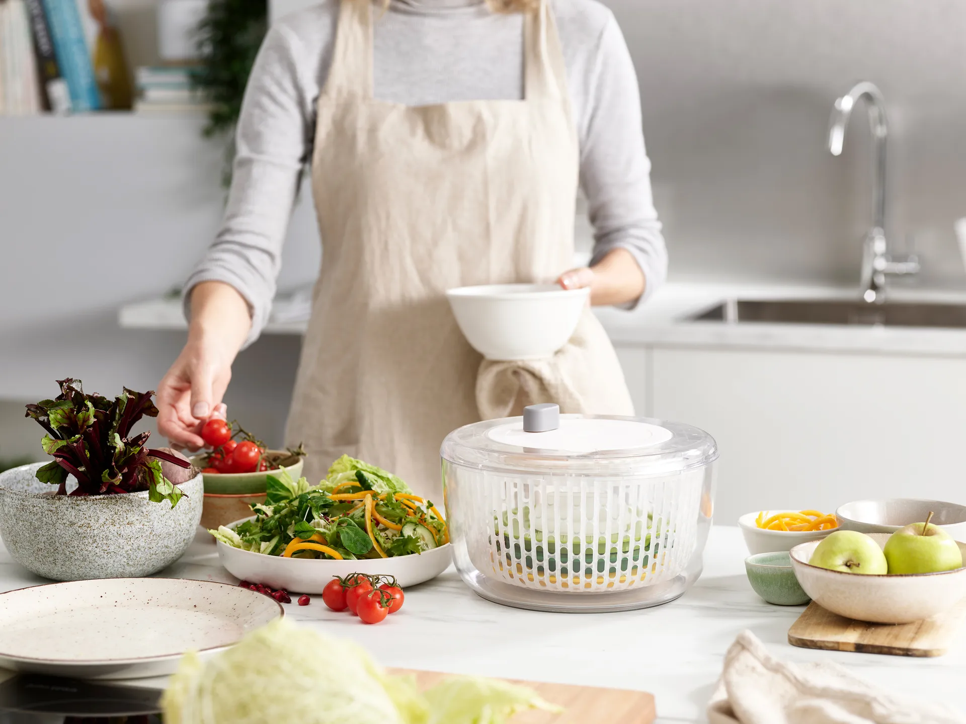 Multi Prep Salad Tool 4 Pieces, Transparent Joseph Joseph