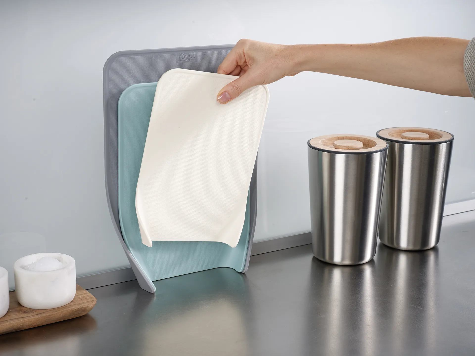 Nest Chop cutting board, Opal Joseph Joseph