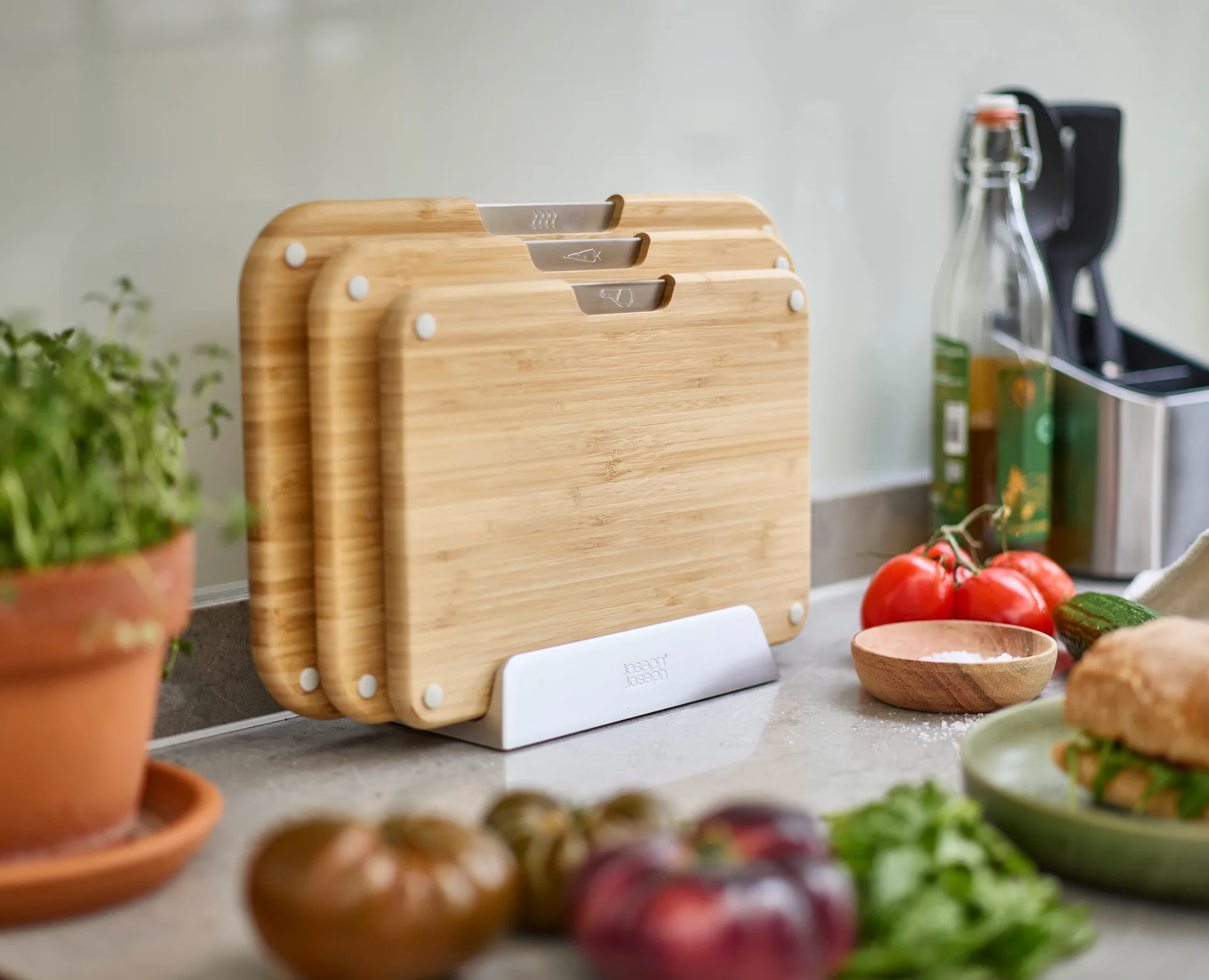 Nest chopping boards 3 pieces, Bamboo Joseph Joseph