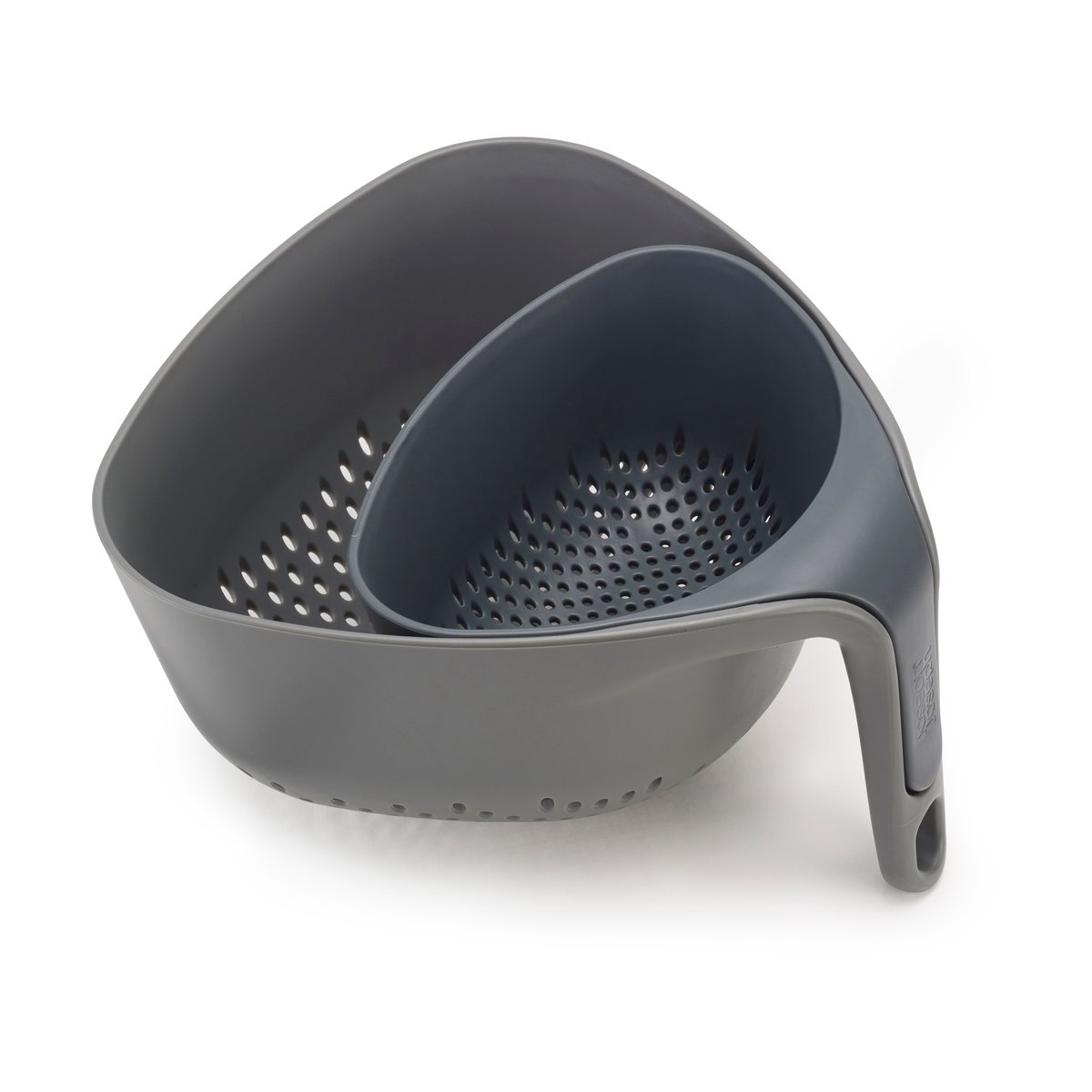 Joseph Joseph Nest colander 2-piece set Grey | Scandinavian Design | Colanders, sieves & funnels | Black