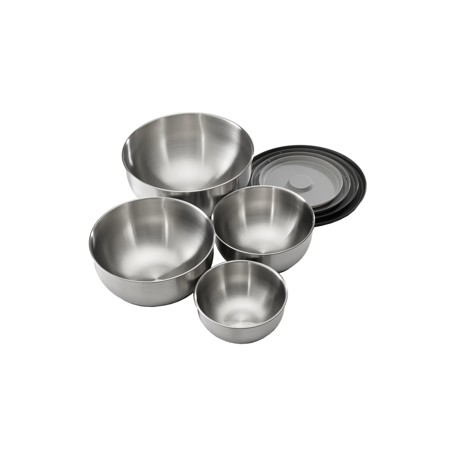 Nest Prep & Store Bowls 8 Pieces, Steel Joseph Joseph