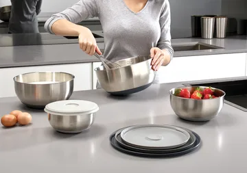 Nest Prep & Store Bowls 8 Pieces - Steel - Joseph Joseph