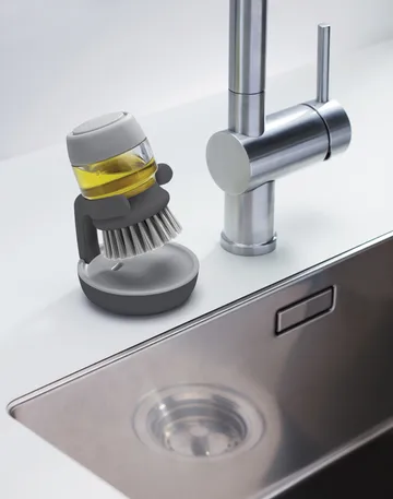 Palm dish brush 13.5 cm - Grey - Joseph Joseph