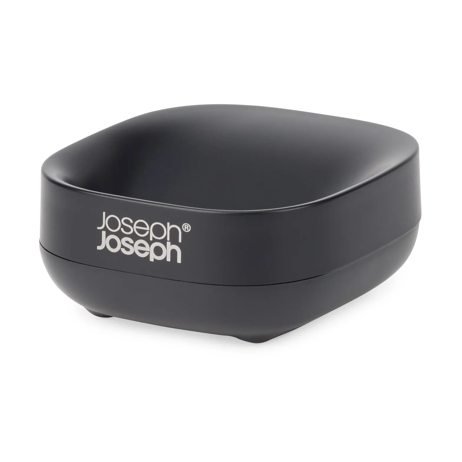 Slim compact soap dish 8.4 cm, Black Joseph Joseph