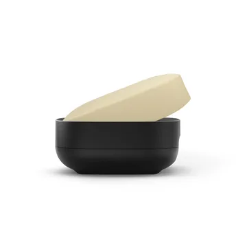 Slim compact soap dish 8.4 cm - Black - Joseph Joseph