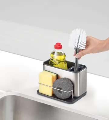 Surface sink organizer 18 cm - Stainless steel - Joseph Joseph