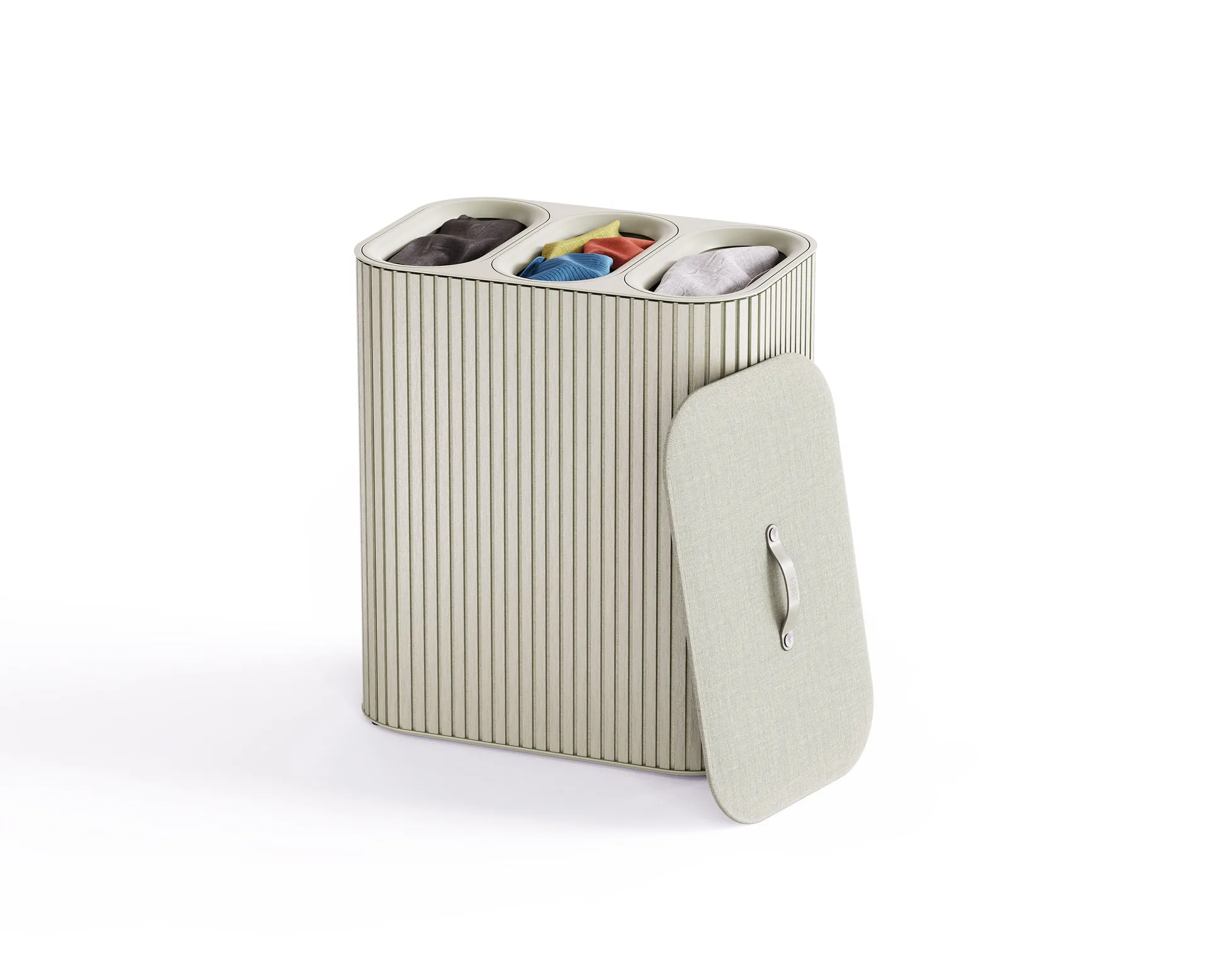 Tota Trio Luxe laundry basket 90 L, Ecru Joseph Joseph