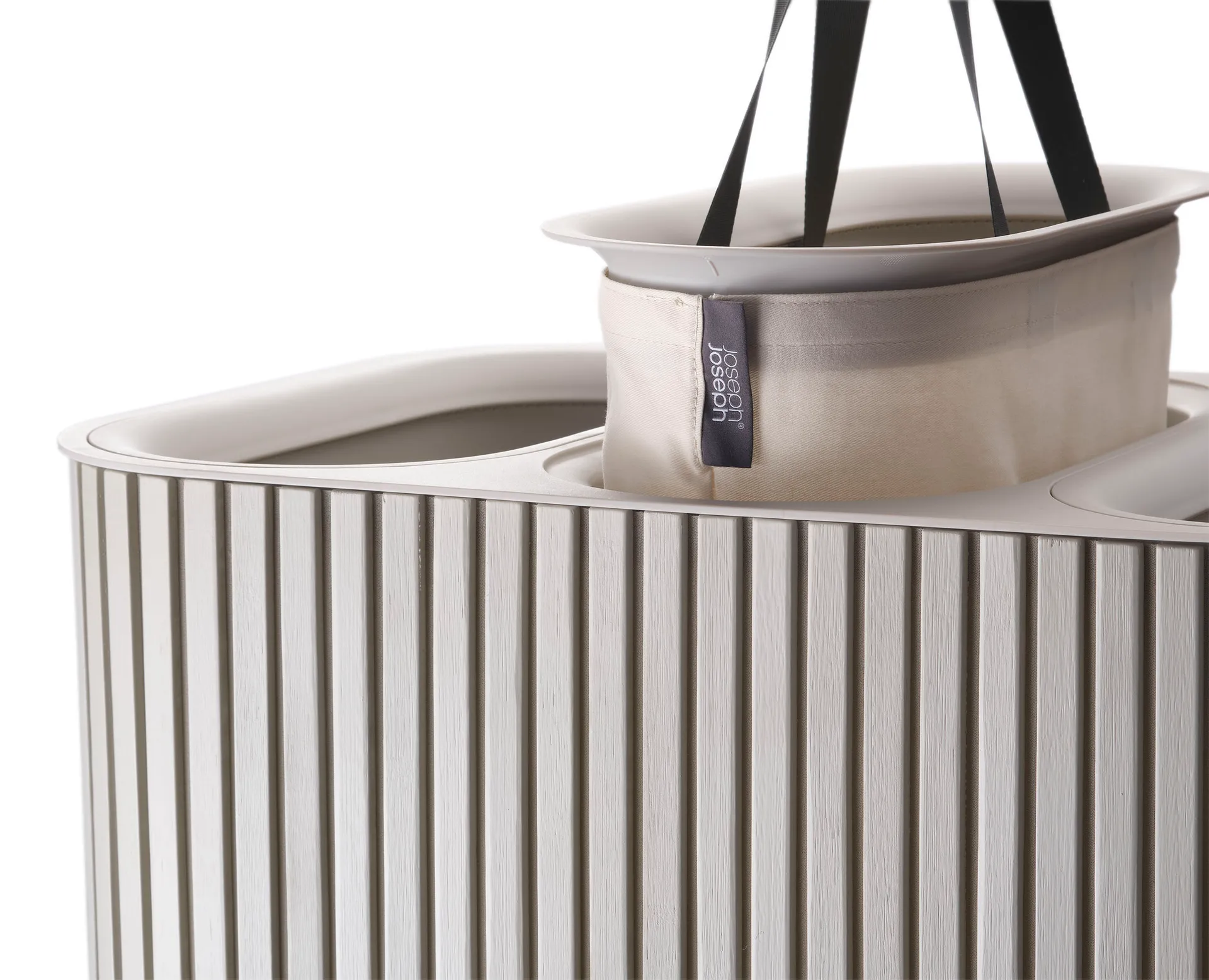 Tota Trio Luxe laundry basket 90 L, Ecru Joseph Joseph