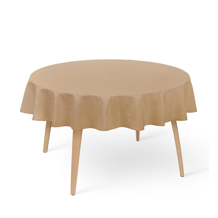 Basic cotton table cloth Ø 170 cm - ocher - Juna