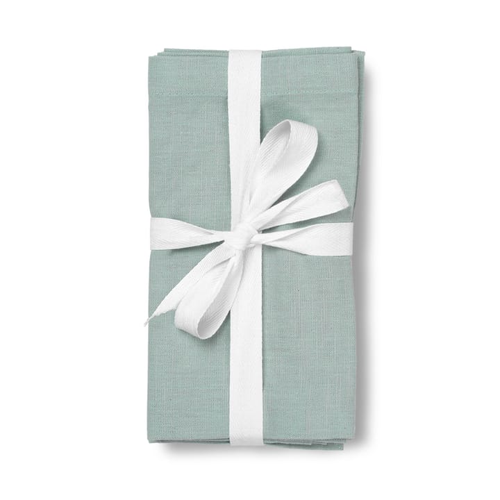 Basic fabric napkin 4-pack - blue - Juna