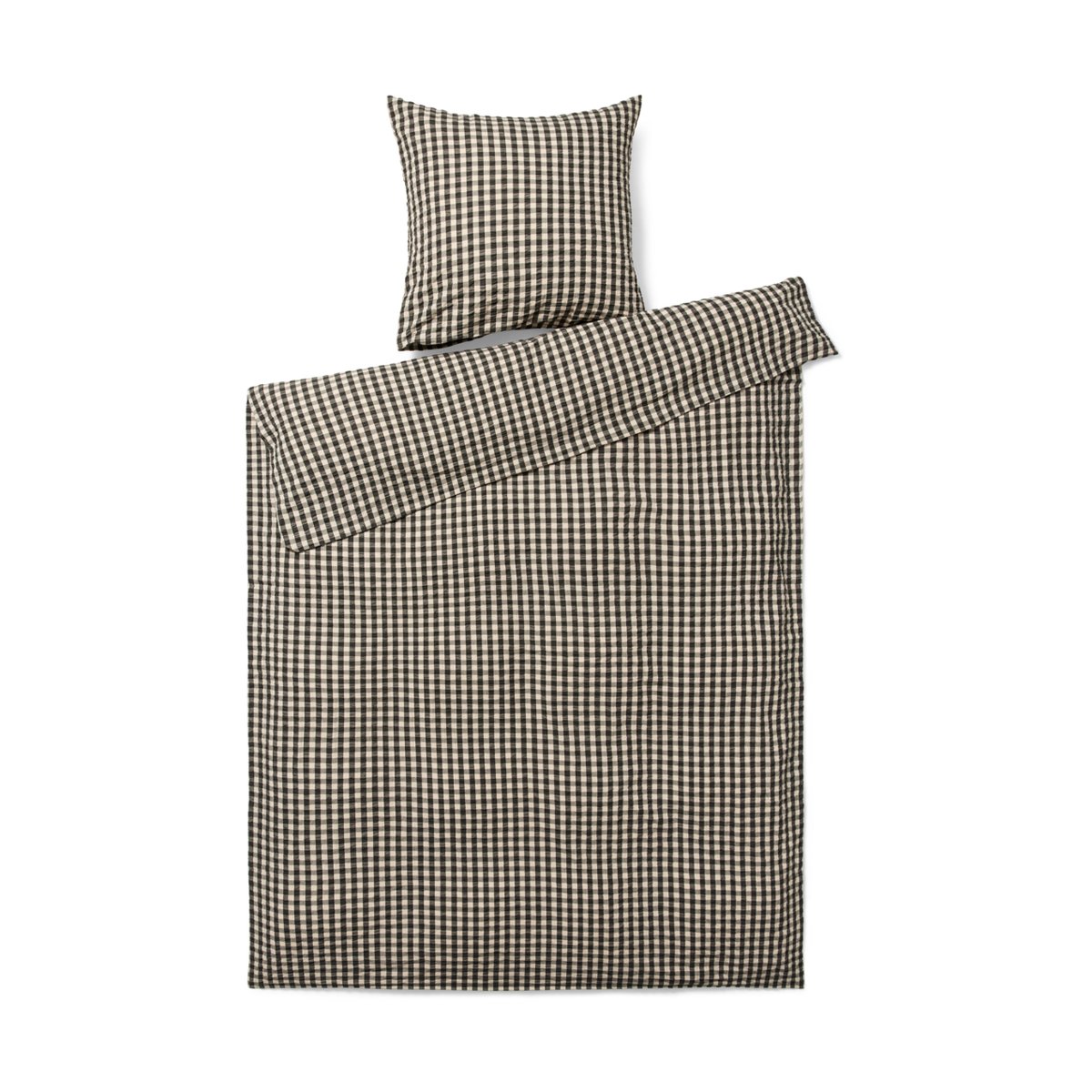 Juna Bæk&Bølge bed set 150x210 cm Black sand | Scandinavian Design | Bed sets | Black