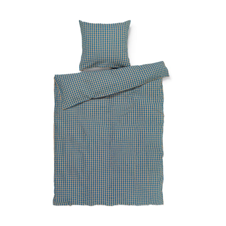 Bæk&Bølge bed set 150x210 cm - Blue ochre - Juna