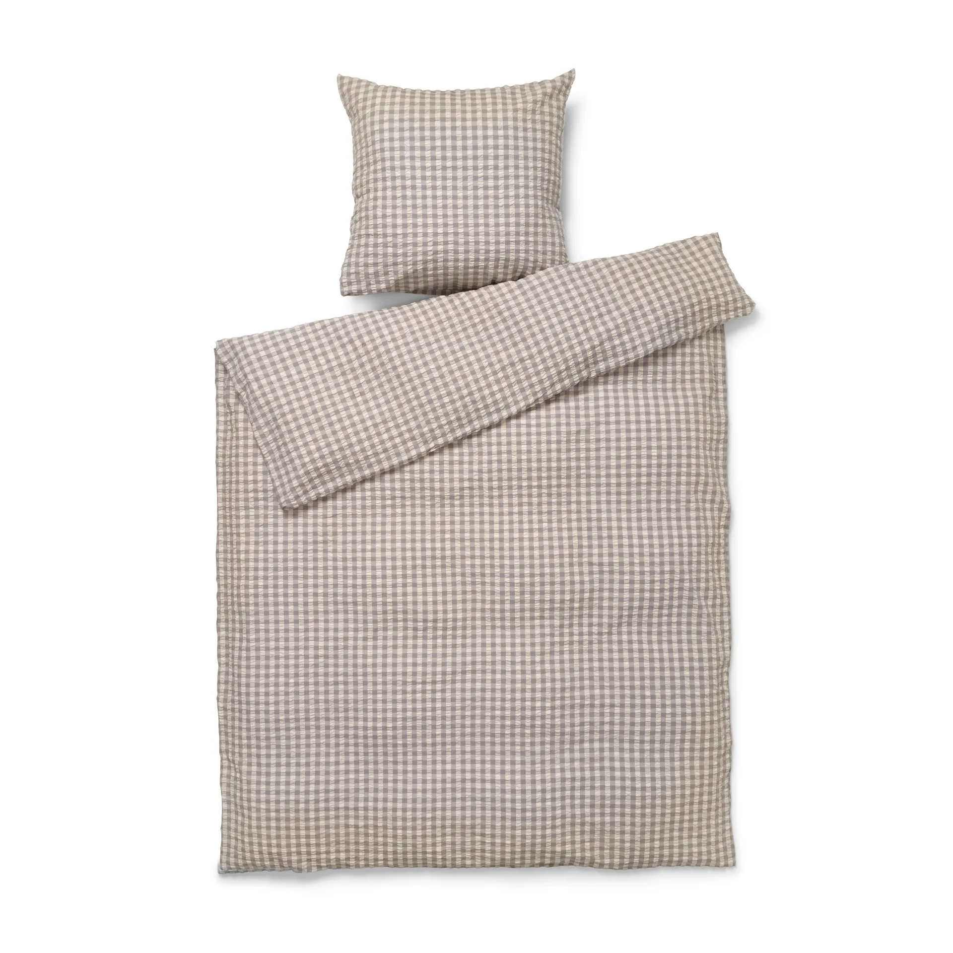 Bæk&Bølge bed set 150x210 cm, grey-birch Juna