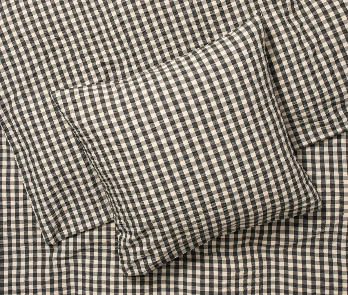 Bæk&Bølge bed set 220x220 cm, Black sand Juna