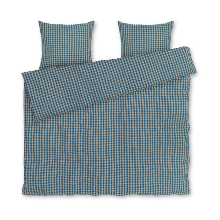 Bæk&Bølge bed set 220x220 cm - Blue ochre - Juna