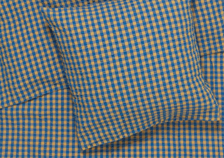 Bæk&Bølge bed set 220x220 cm, Blue ochre Juna