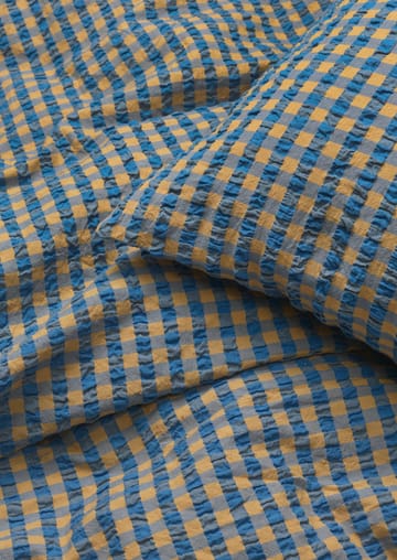 Bæk&Bølge bed set 220x220 cm - Blue ochre - Juna
