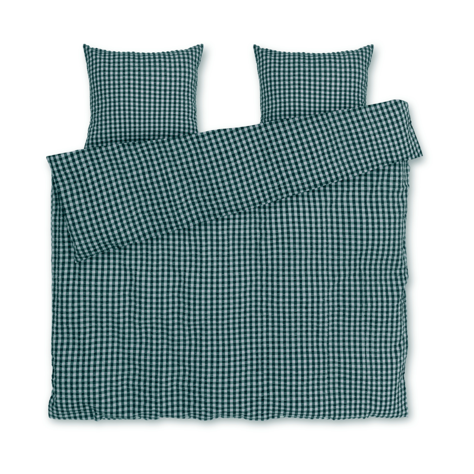 Juna Bæk&Bolge bed set 220x220 cm Green-light blue | Scandinavian Design | Bed sets | Green