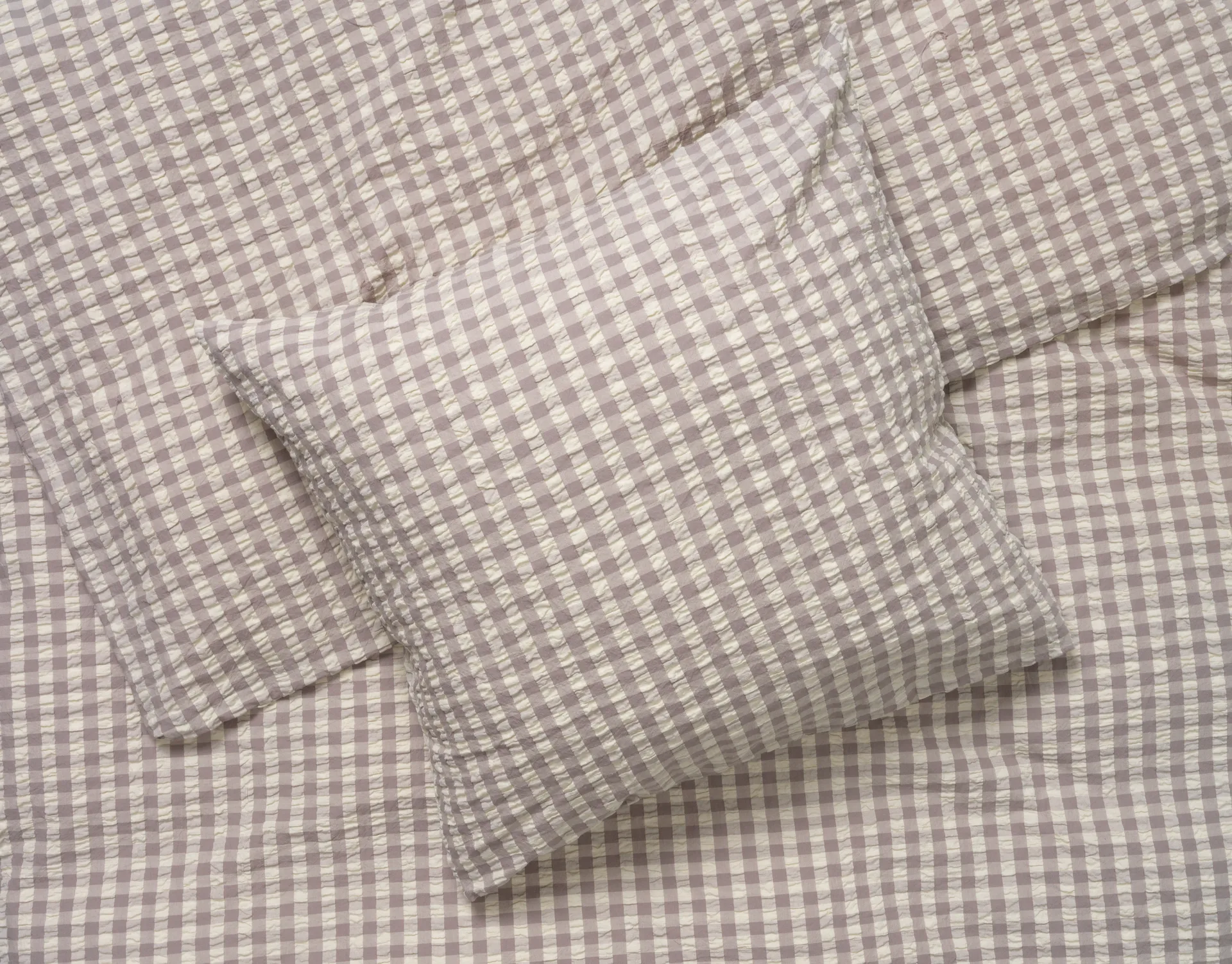 Bæk&Bølge bed set 220x220 cm, grey-birch Juna