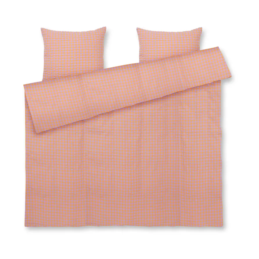 Bæk&Bølge bed set 220x220 cm, Lavender-peach Juna